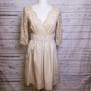 Eliza J Empire Waist Lace Dress